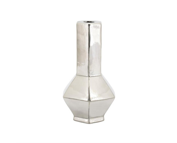 Candle holder Axis large - silver | BY-BOO