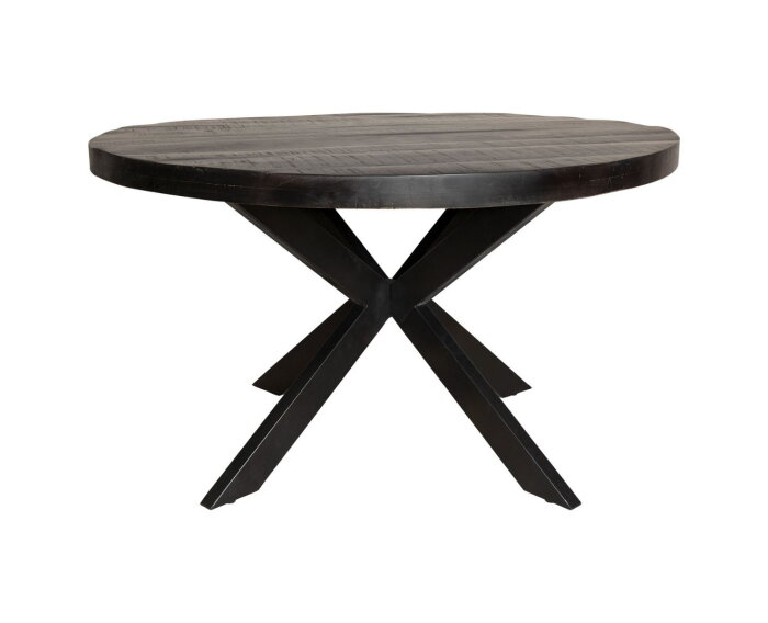 Eetkamertafel Denver Black | Rond | 120 cm