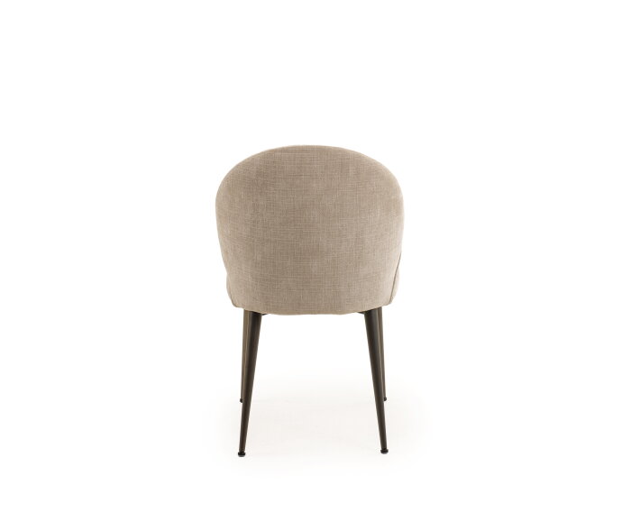 Eetkamerstoel Berlin Orion anodic bruin - Be cotton sand 04