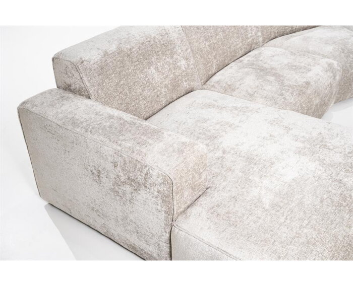 Modulaire Hoekbank Elise – Designbank Hotel Chique - Stof Trenza Taupe - 350x200 cm - SEVN