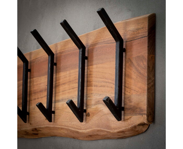 Kapstok Timber 2x6 haken 100 cm