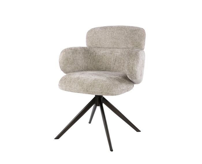 Fauteuil Flex draaibaar - Hoven zand-bruin