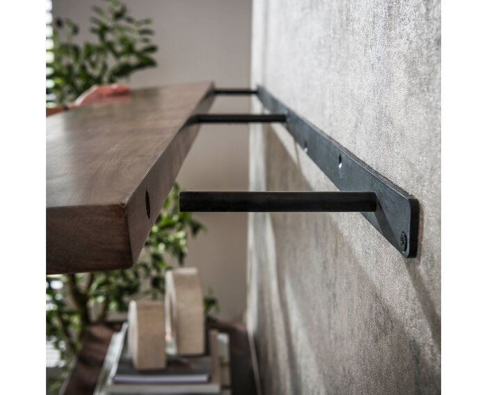 Wandplank 120 Carve - Massief acacia drift brown
