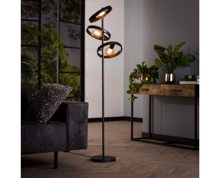 Vloerlamp Hover 3 lampen - Charcoal
