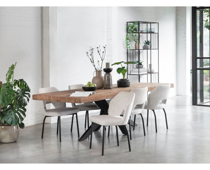 Masterpiece eettafel Newton teakhout 260x100x77 cm