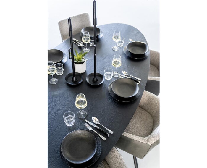 Eettafel ovaal - 240x110 zwart | Eleonora