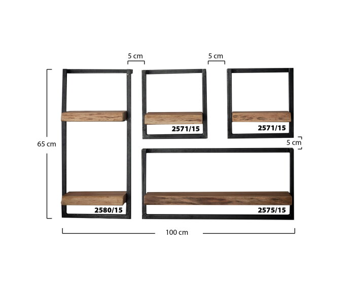 Wandplank Timber 65 cm