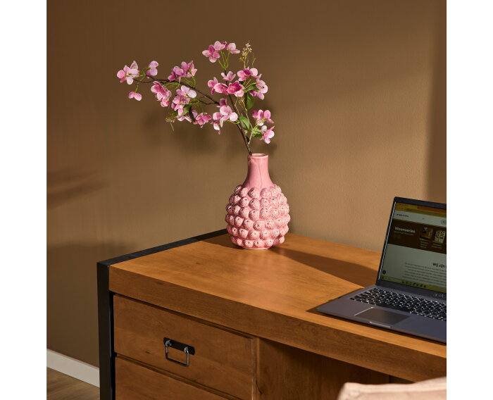 Bureau Britt 145 cm mango metaal - Naturel | Meubelplaats
