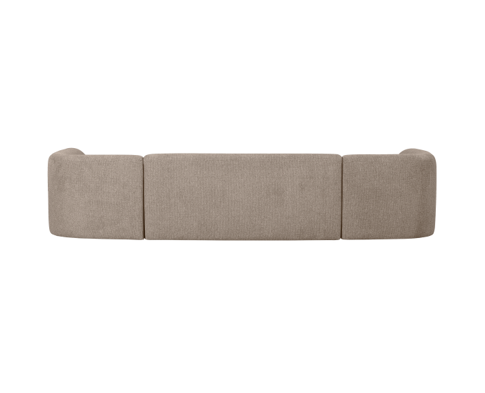 Hoekbank 'Sloping' U-vorm - Naturel Melange | BePureHome