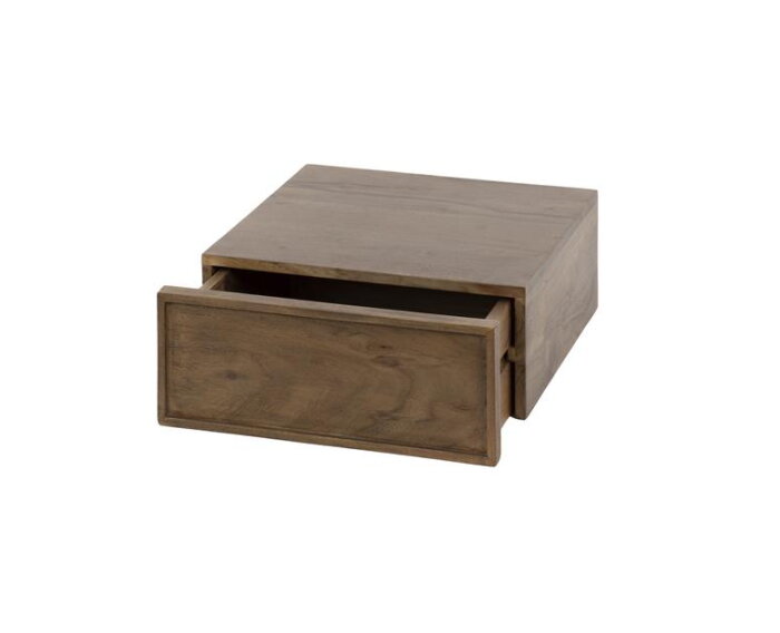 Nachtkastje 1L set/2 hangend Frame - Massief acacia drift brown