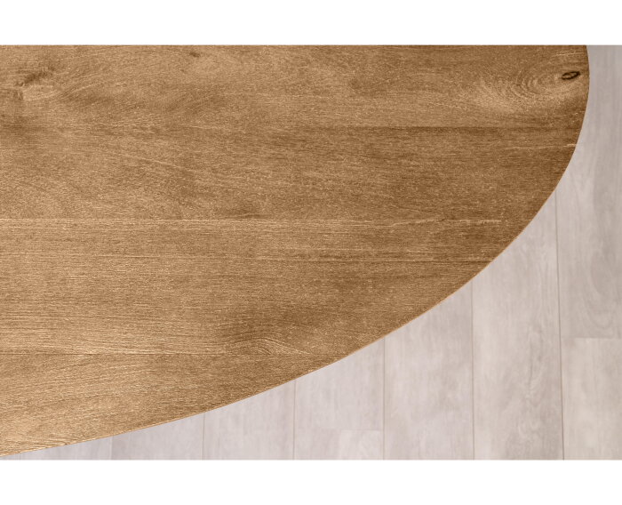 Eettafel Florence ovaal mangohout 300x110 cm - Naturel | Sandblasted