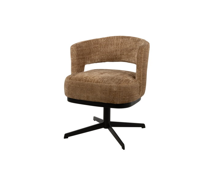 Eetkamerstoel Bruce draaipoot 360 - Cremona Cinnamon