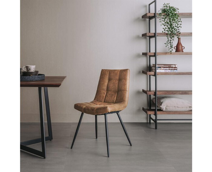 Navarra Stoel - fabric Cognac