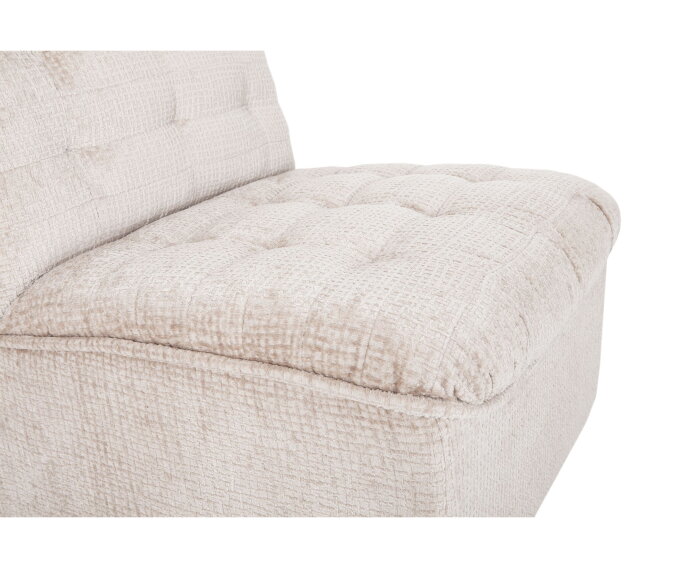 MUST Living fauteuil Liberty - Glamour naturel - 75x67x85 cm