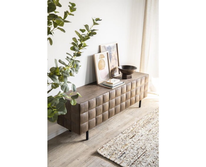 TV meubel Felix mangohout 162x41.5cm - bruin | Eleonora