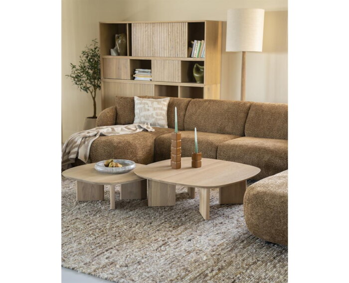 Salontafel Stef medium 100x100cm - naturel | Eleonora