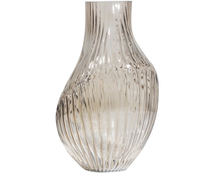 Toot Vaas Glas Sepia 35xØ21cm - BePureHome