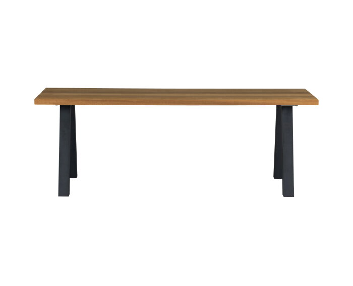 Tablo Outdoor Eettafel Ayous Naturel Met A-poot Metaal [fsc] - WOOOD Exclusive