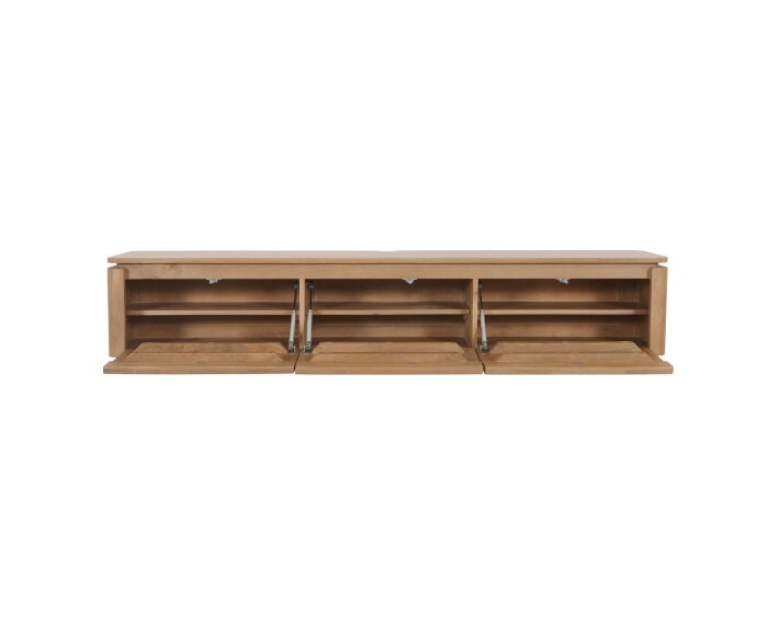 Zwevend tv meubel Dallas Naturel Mangohout 165 cm