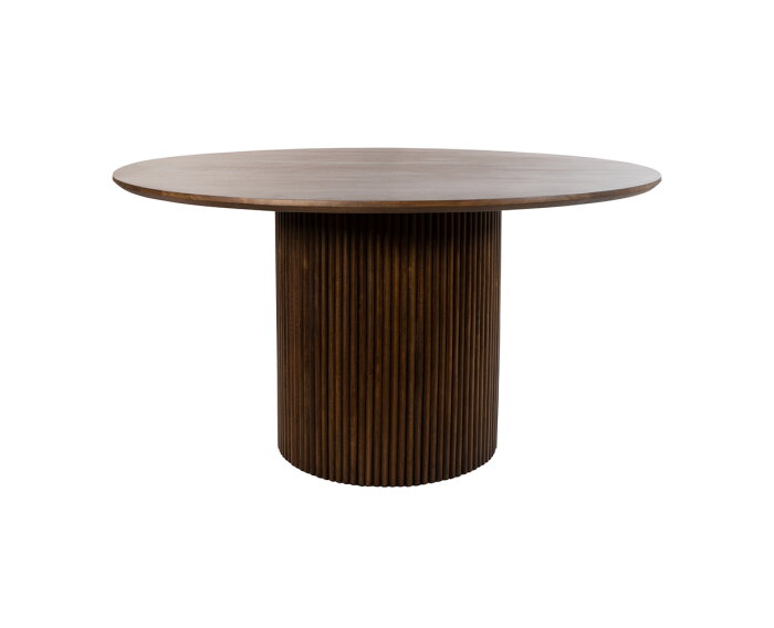 Eettafel Congo Rond 140 cm Mangohout - Walnoot