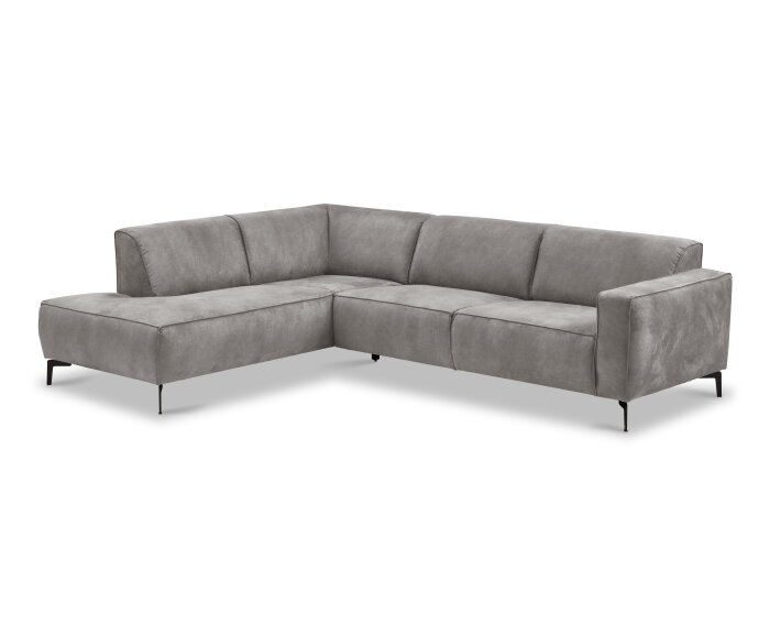 Hoekbank Varello Antraciet - Tauro 02 &ndash; Ottomane links &ndash; 270x209 cm