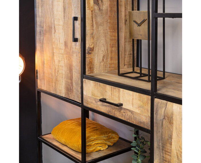 Vakkenkast Denver | Mango Metaal | 160 cm | Meubelplaats.nl