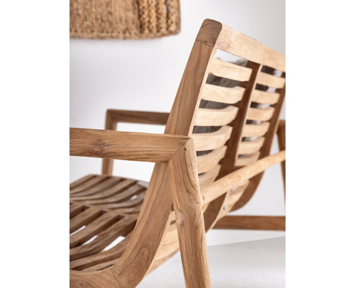 MUST living bank Ray 2- zits teakhout - Buiten of binnen - 74x140x72 cm