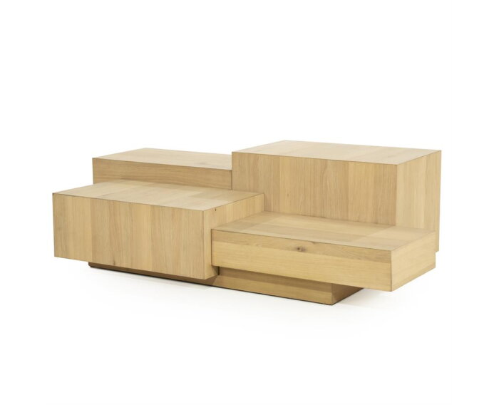 Salontafel Quinten rechthoekig 140x75cm - naturel | Eleonora