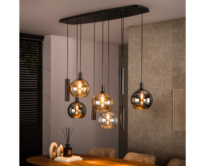 Hanglamp Sfera Tricolore 5+4L - Artic zwart