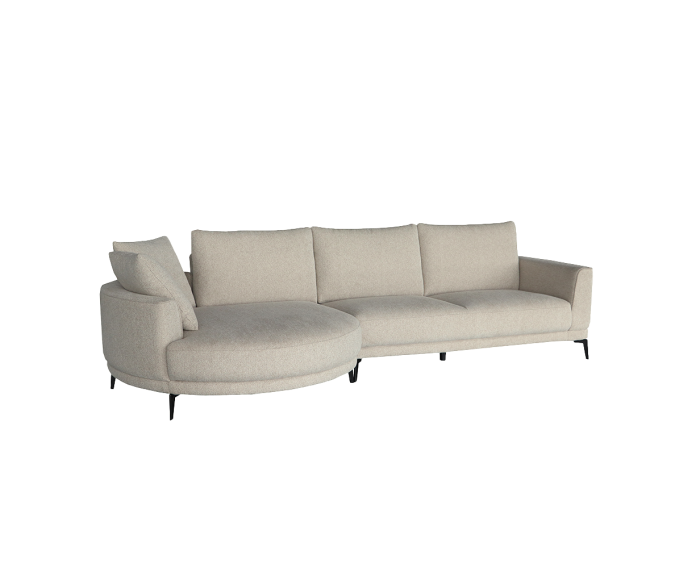 Prescot 2 5-AR + Chaise L - Sahara 120 beige