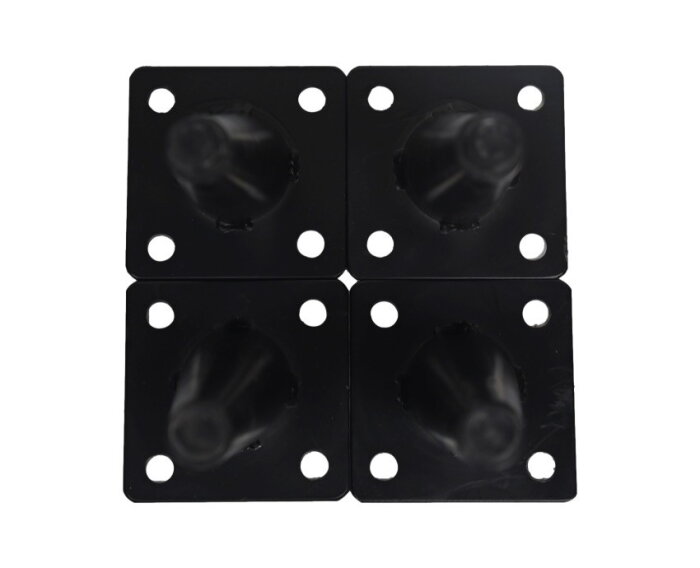 Conische pootjes - 2.5x10x20 - Zwart - Metaal - Set van 4