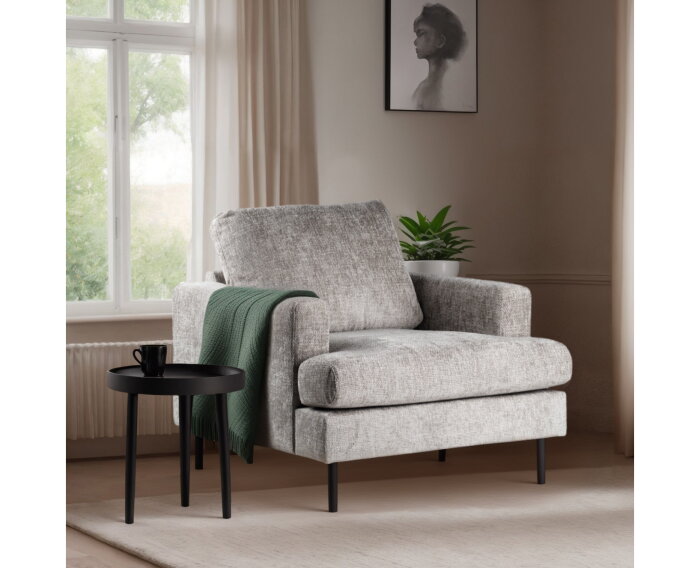 1 zits fauteuil, stof Haga 30, E720 champagne