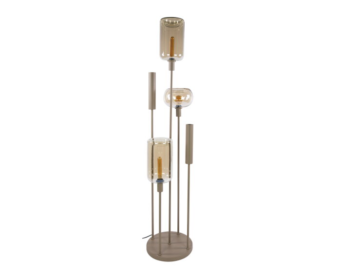 Vloerlamp Serene getrapt 2+3L - Beige