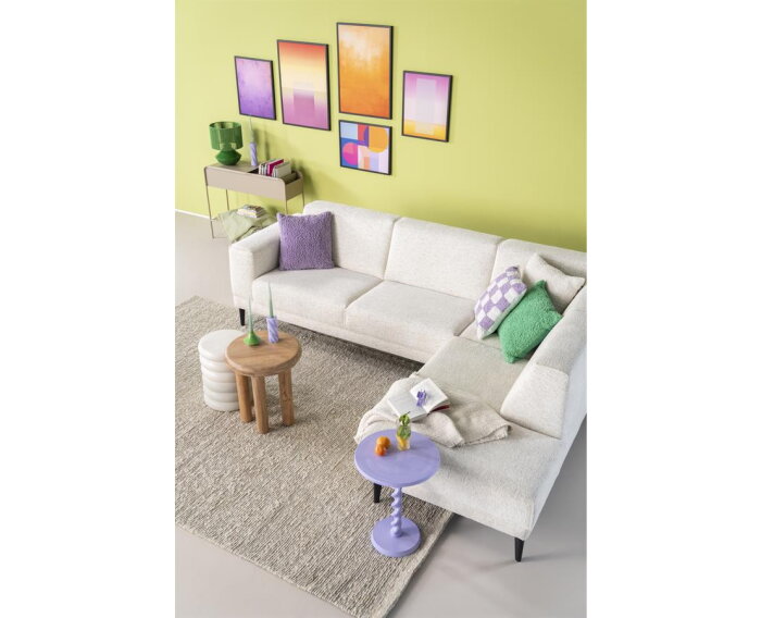 SEVN Dani&euml;lle hoekbank Phat Cream - 277x200 cm - Zelf samen te stellen