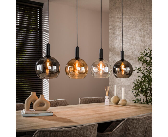 Hanglamp 4L tricolore Sfera - Artic zwart
