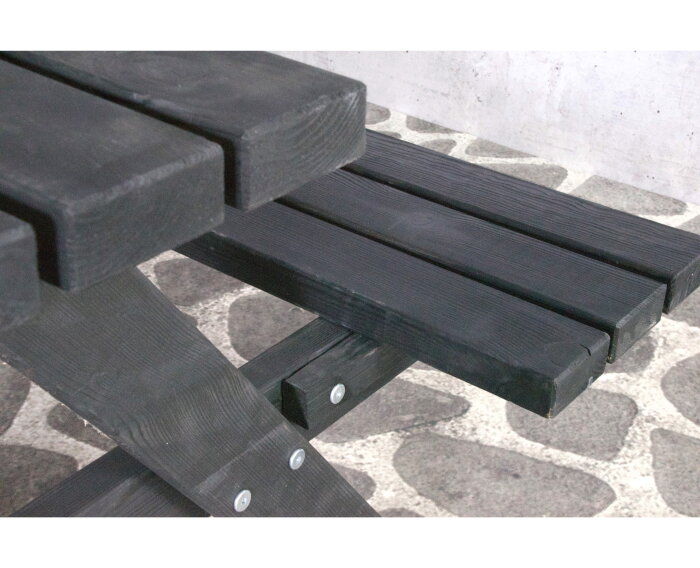 Picknickbank Julia 180cm - Zwart