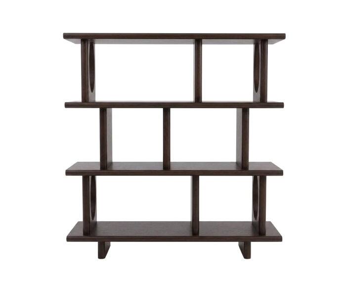 Boekenkast Flow eikenhout H113 CM - Espresso