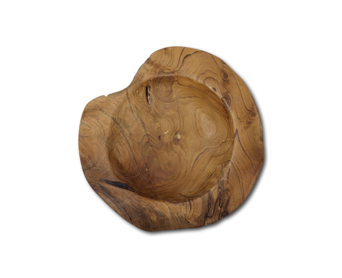 Fruitschaal large - ø38-45 cm - blank - teak