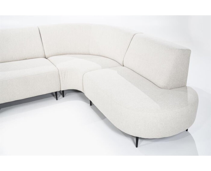 Modulaire Hoekbank Diane Leaf Natural – luchtige Designbank - 351x237 cm - SEVN