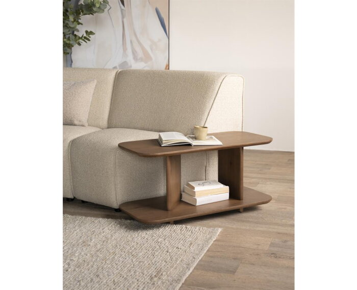 Bijzettafel Ty 90x40cm - bruin | Eleonora