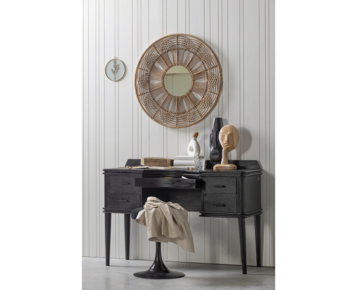 Boudoir Kaptafel Hout Zwart - BePureHome