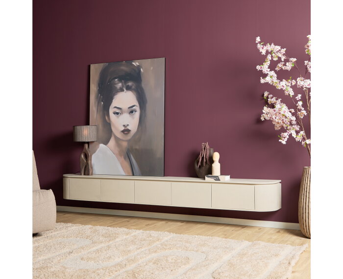 Zwevend tv meubel Ambiance Naturel | 120 cm