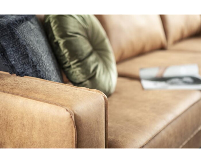 SEVN Butterfly 5-zitsbank 275 cm - modulaire hoekbank - Bull cognac - zelf samen te stellen