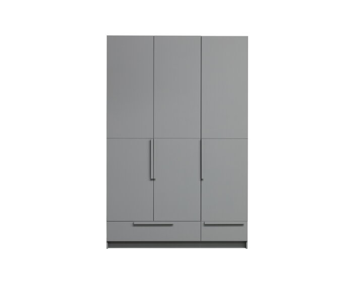 Pure - 3 Drs Hang/legkast - Splitdeur Grenen Betongrijs[fsc] - WOOOD