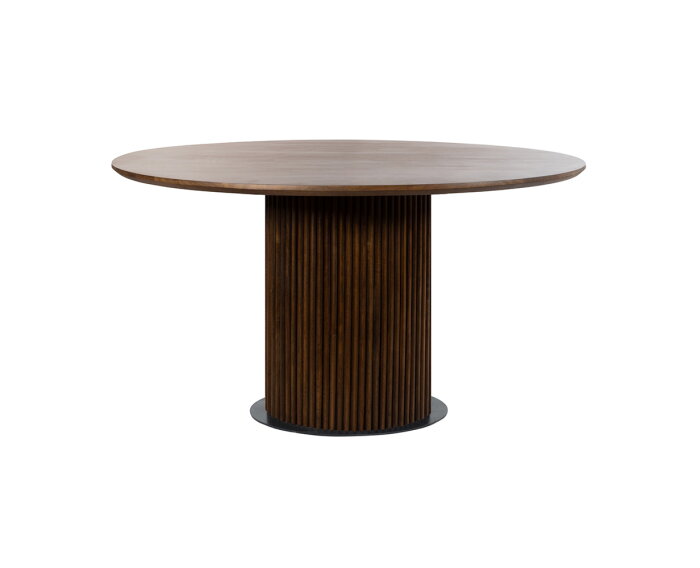 Eettafel Congo Rond 120 cm Mangohout - Walnoot