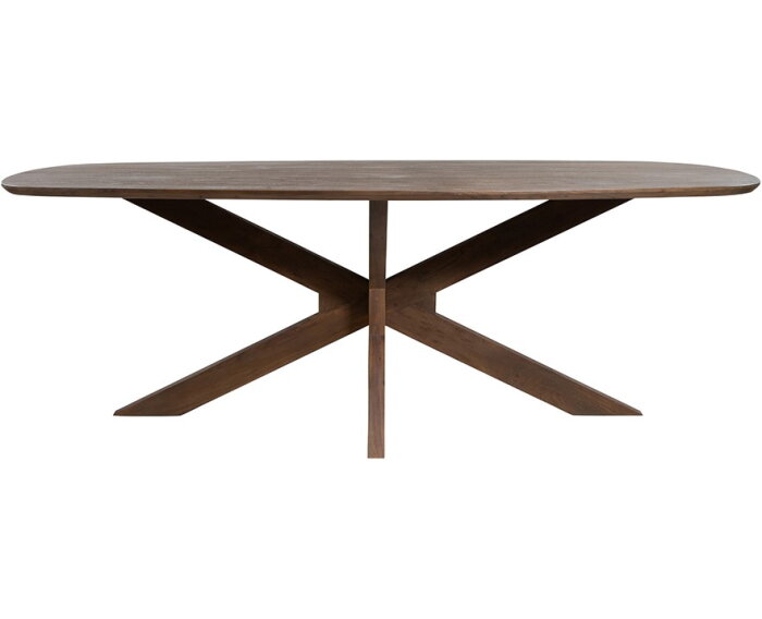 Eettafel Capricorn Deens ovaal Acacia 160x90 cm - Bruin - Houten onderstel