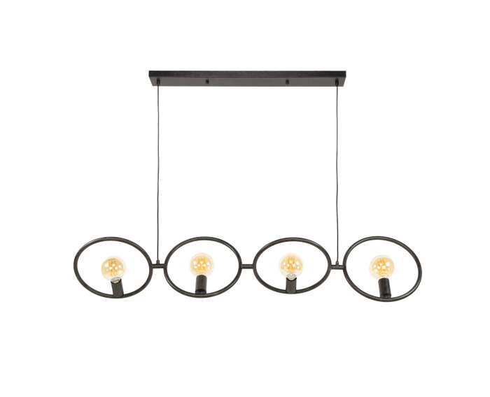 Hanglamp 4L Loop - Artic zwart