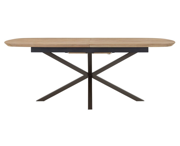 DTP home Utopia eettafel Deens ovaal teakhout uitschuifbaar - 76x210/260x105 cm