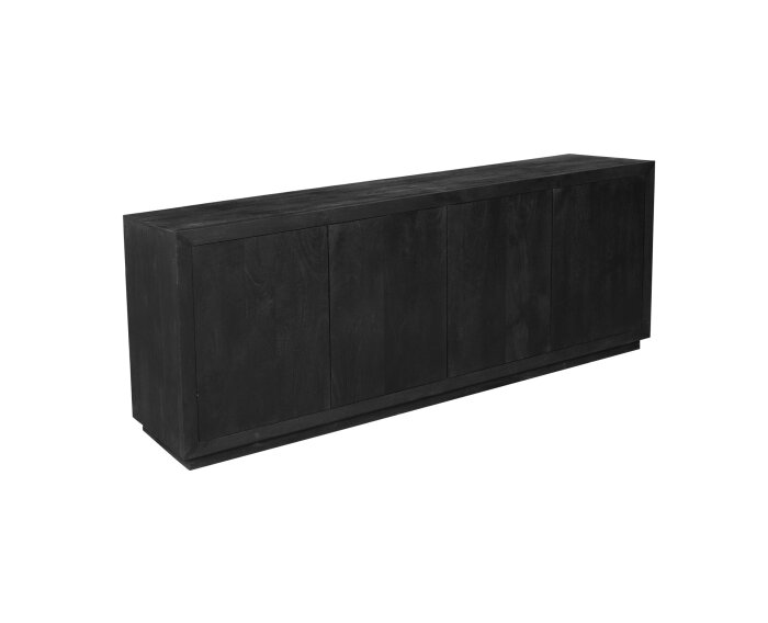 Dressoir Brussel Black 4 deurs | 200 cm