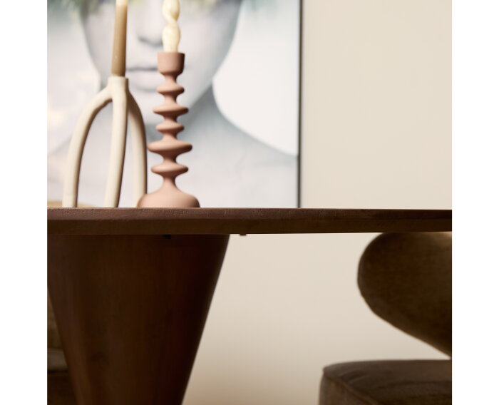 Eettafel Lima Walnut | 130 cm | Rond